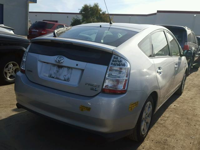 JTDKB20U667059314 - 2006 TOYOTA PRIUS SILVER photo 4