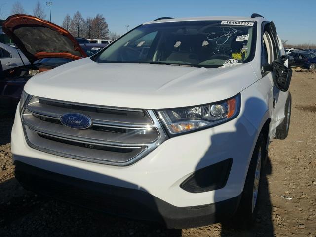 2FMPK4G92HBB16634 - 2017 FORD EDGE SE WHITE photo 2