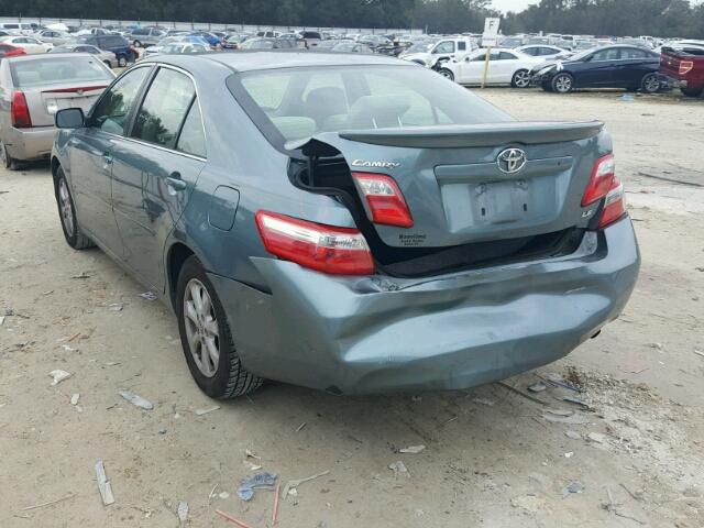 4T4BE46K39R120246 - 2009 TOYOTA CAMRY BASE BLUE photo 3