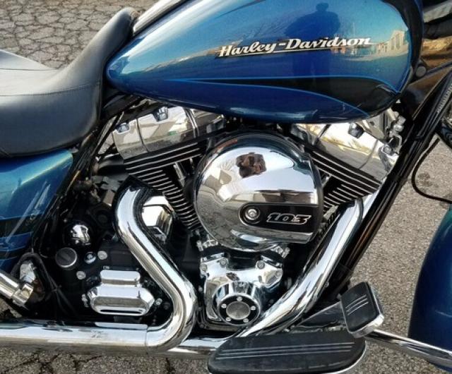 1HD1KBM16EB658543 - 2014 HARLEY-DAVIDSON FLHX STREE BLUE photo 7