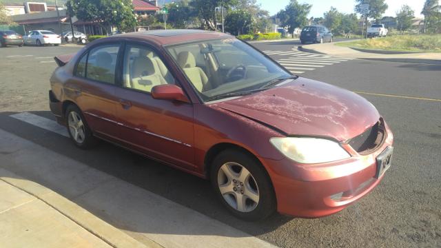 2HGES26775H536965 - 2005 HONDA CIVIC EX მუქწითელი ფოტო 1