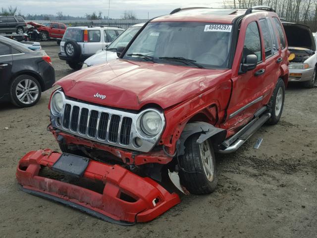 1J4GK58K75W527074 - 2005 JEEP LIBERTY LI RED photo 2