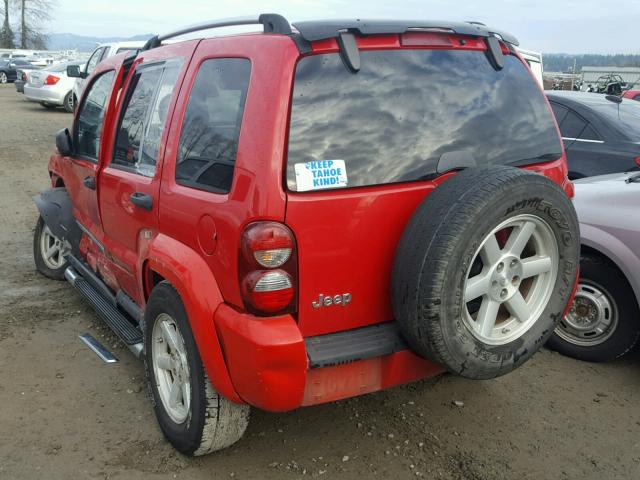 1J4GK58K75W527074 - 2005 JEEP LIBERTY LI RED photo 3