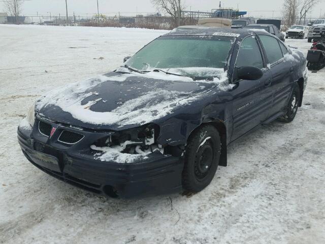 1G2NF52E3YC551533 - 2000 PONTIAC GRAND AM S BLUE photo 2