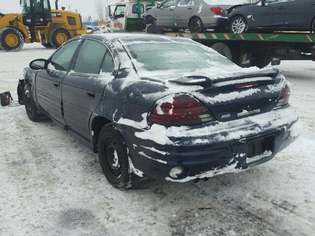 1G2NF52E3YC551533 - 2000 PONTIAC GRAND AM S BLUE photo 3