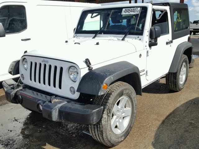 1C4GJWAG9HL628952 - 2017 JEEP WRANGLER S WHITE photo 2