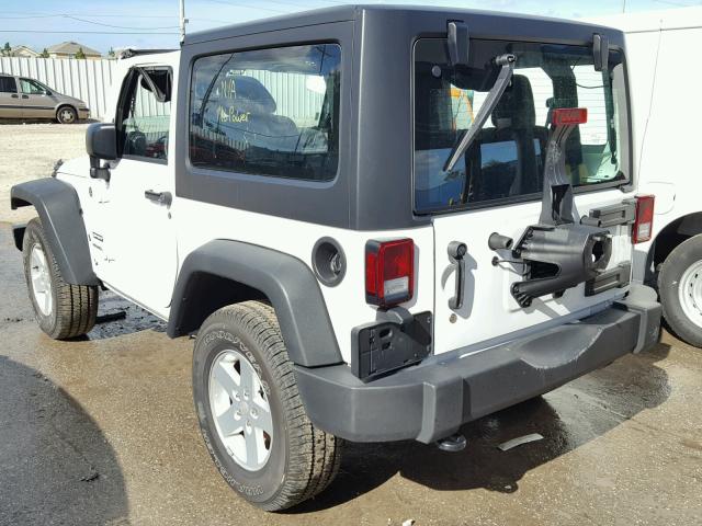 1C4GJWAG9HL628952 - 2017 JEEP WRANGLER S WHITE photo 3