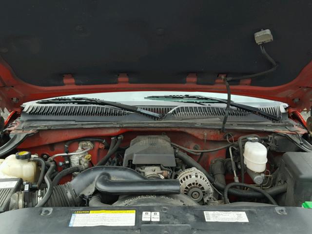 1GCGK29U1XE139738 - 1999 CHEVROLET SILVERADO RED photo 7