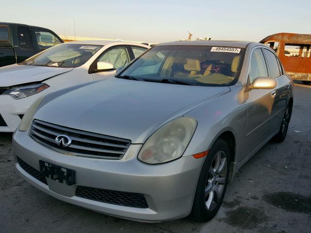 JNKCV51E65M217279 - 2005 INFINITI G35 TAN photo 2