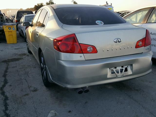 JNKCV51E65M217279 - 2005 INFINITI G35 TAN photo 3