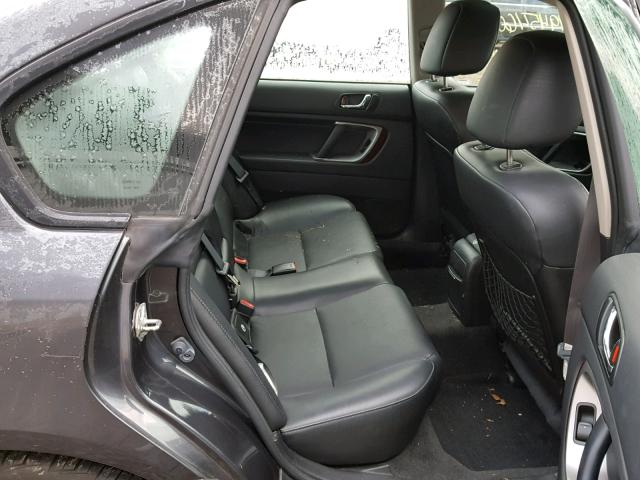 4S3BL626377212977 - 2007 SUBARU LEGACY 2.5 GRAY photo 6