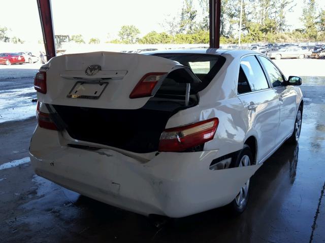 4T1BE46K99U876240 - 2009 TOYOTA CAMRY BASE WHITE photo 4