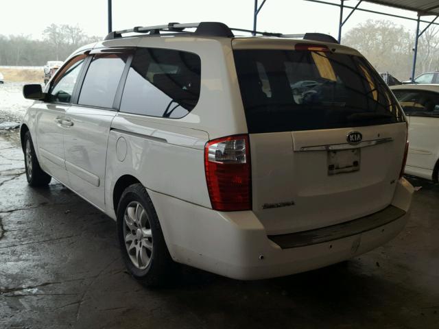 KNDMB233476150522 - 2007 KIA SEDONA EX WHITE photo 3