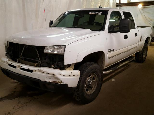 1GCHK23D47F168822 - 2007 CHEVROLET SILVERADO WHITE photo 2