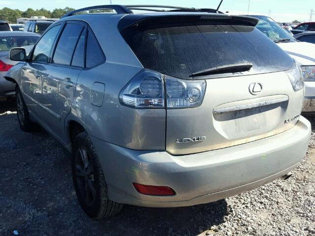 JTJGW31U072001659 - 2007 LEXUS RX 400H SILVER photo 3