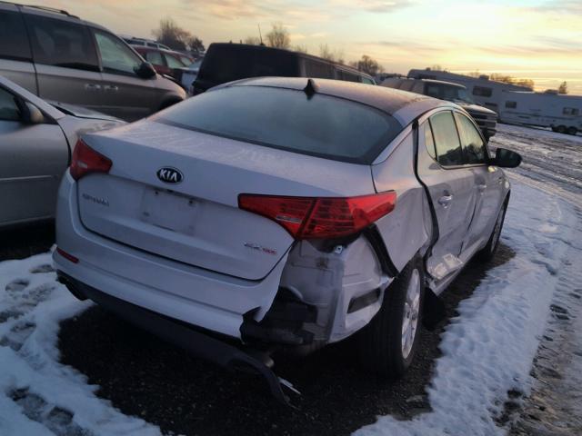 5XXGN4A73DG223530 - 2013 KIA OPTIMA EX SILVER photo 4