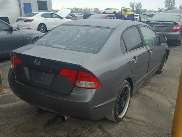 2HGFA15559H334228 - 2009 HONDA CIVIC LX CHARCOAL photo 4