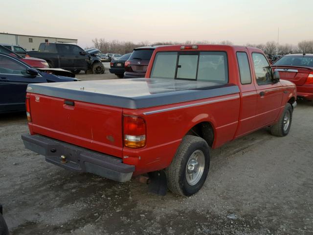 1FTCR14X2VPA82344 - 1997 FORD RANGER SUP RED photo 4