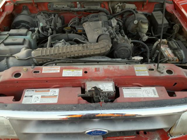 1FTCR14X2VPA82344 - 1997 FORD RANGER SUP RED photo 7