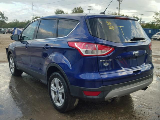 1FMCU0GX8DUD64603 - 2013 FORD ESCAPE SE BLUE photo 3