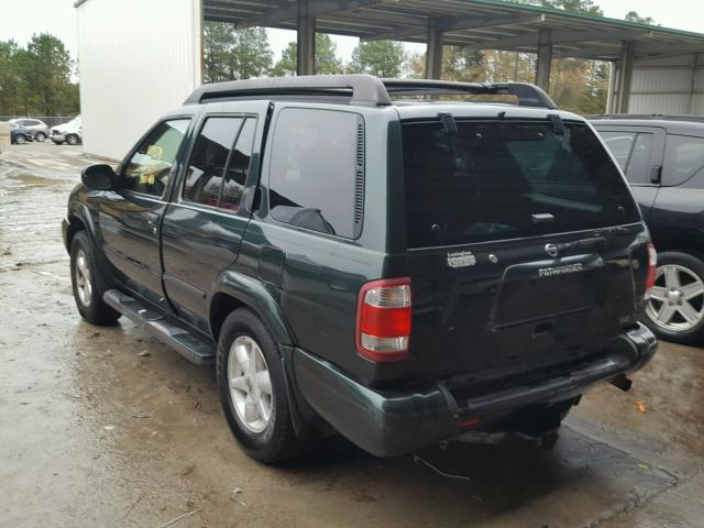 JN8DR09Y32W725337 - 2002 NISSAN PATHFINDER GREEN photo 3