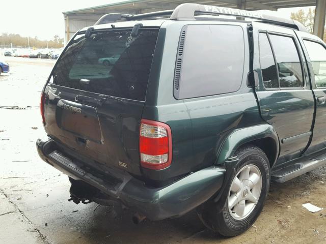 JN8DR09Y32W725337 - 2002 NISSAN PATHFINDER GREEN photo 9