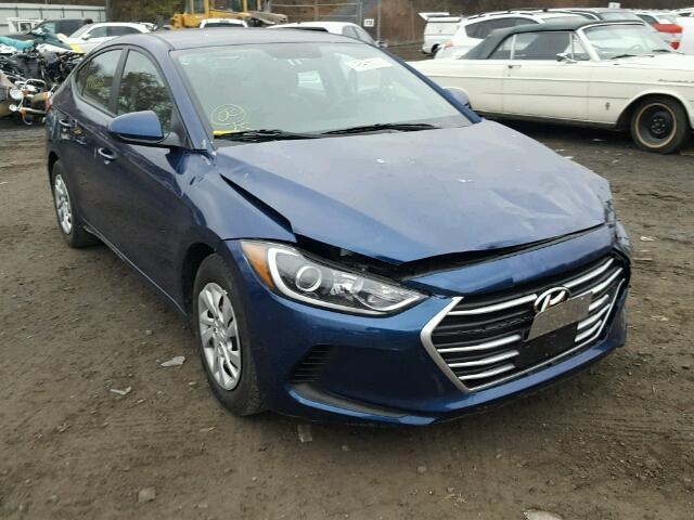 5NPD74LF1HH183430 - 2017 HYUNDAI ELANTRA SE BLUE photo 1