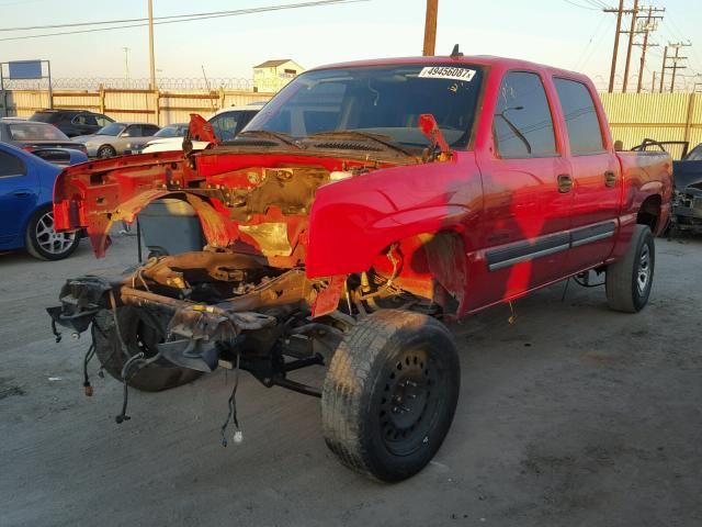 2GCEC13N261352701 - 2006 CHEVROLET SILVERADO RED photo 2