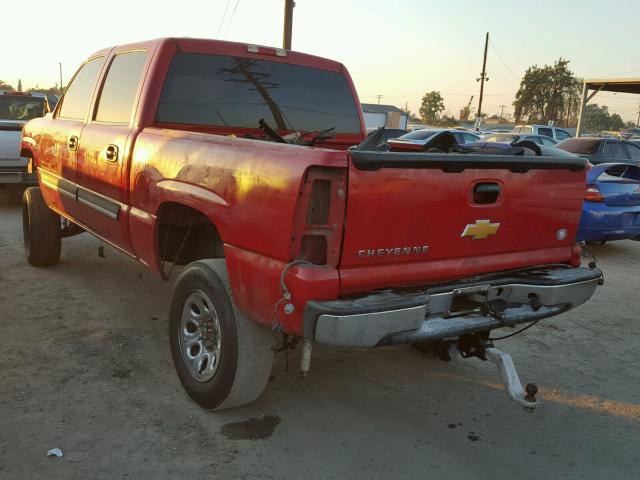 2GCEC13N261352701 - 2006 CHEVROLET SILVERADO RED photo 3