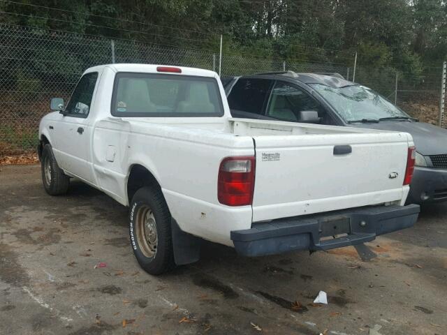 1FTYR10U64PA96263 - 2004 FORD RANGER WHITE photo 3