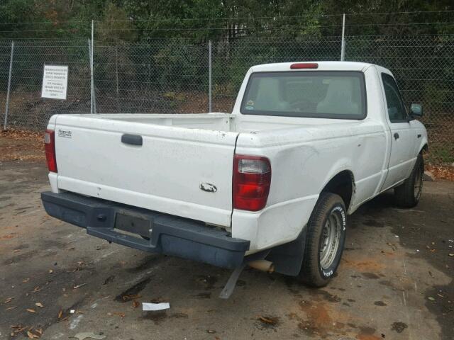 1FTYR10U64PA96263 - 2004 FORD RANGER WHITE photo 4