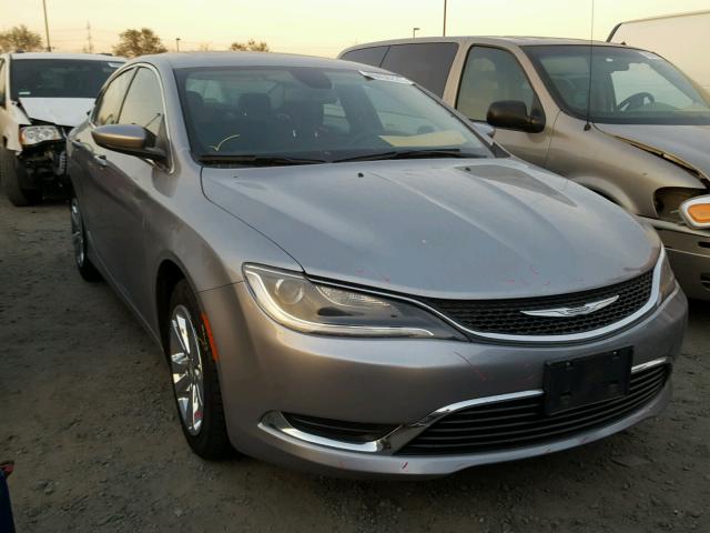 1C3CCCAB0FN625133 - 2015 CHRYSLER 200 LIMITE GRAY photo 1