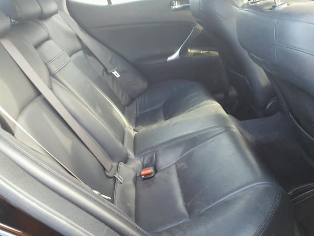 JTHBK262982073079 - 2008 LEXUS IS 250 BLACK photo 6