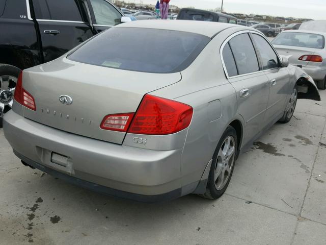 JNKCV51E44M114246 - 2004 INFINITI G35 TAN photo 4