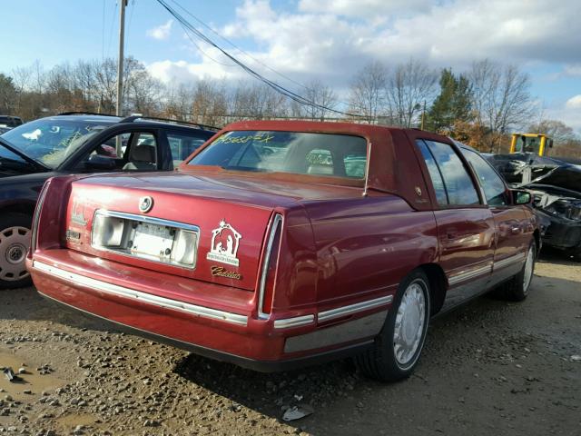 1G6KD54Y8XU702700 - 1999 CADILLAC DEVILLE RED photo 4