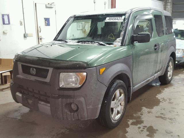 5J6YH28563L005188 - 2003 HONDA ELEMENT EX GREEN photo 2