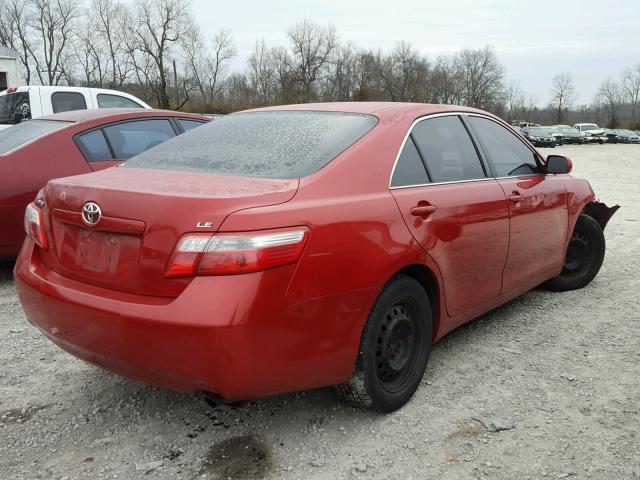 4T1BE46K57U119431 - 2007 TOYOTA CAMRY NEW RED photo 4
