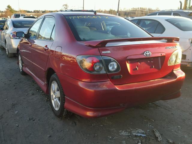 1NXBR32E27Z783216 - 2007 TOYOTA COROLLA CE BURGUNDY photo 3