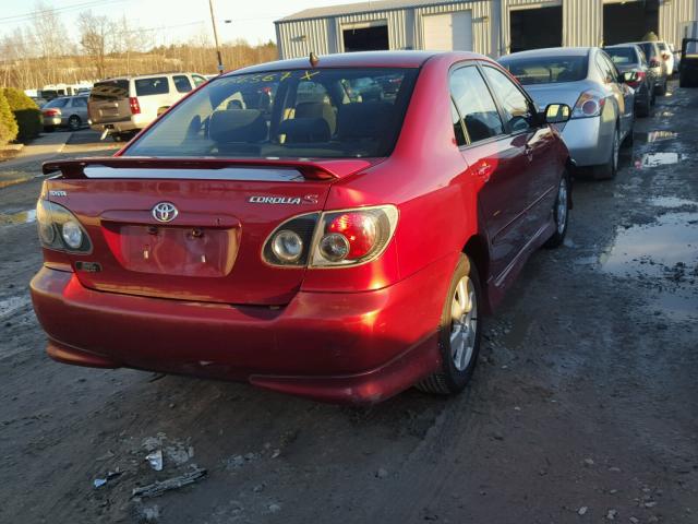 1NXBR32E27Z783216 - 2007 TOYOTA COROLLA CE BURGUNDY photo 4