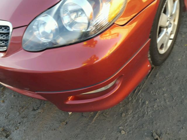 1NXBR32E27Z783216 - 2007 TOYOTA COROLLA CE BURGUNDY photo 9