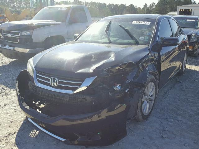 1HGCR2F70DA137430 - 2013 HONDA ACCORD EX BLACK photo 2