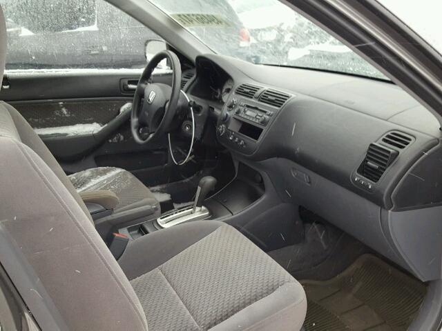 2HGES16385H009850 - 2005 HONDA CIVIC DX V GRAY photo 5