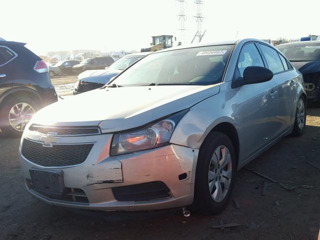 1G1PA5SH6D7222639 - 2013 CHEVROLET CRUZE LS GRAY photo 2