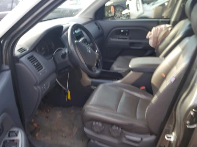 5FNYF18107B031779 - 2007 HONDA PILOT LX GRAY photo 5