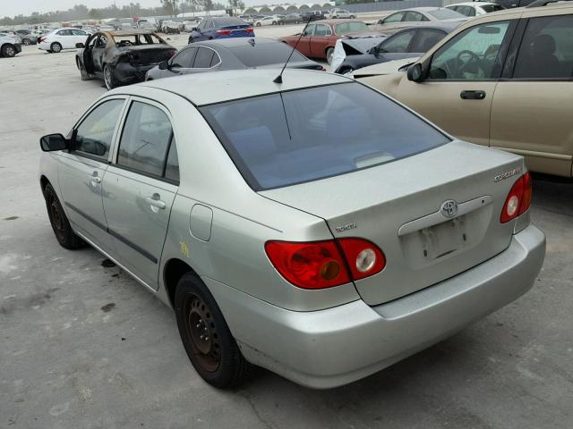 JTDBR32E230046197 - 2003 TOYOTA COROLLA CE SILVER photo 3