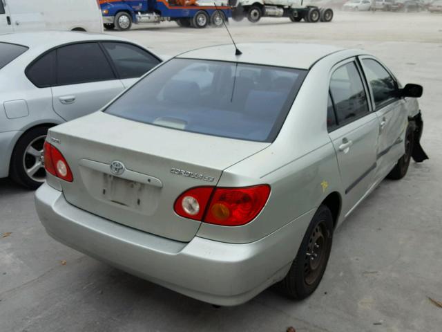 JTDBR32E230046197 - 2003 TOYOTA COROLLA CE SILVER photo 4