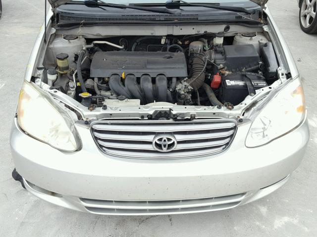 JTDBR32E230046197 - 2003 TOYOTA COROLLA CE SILVER photo 7