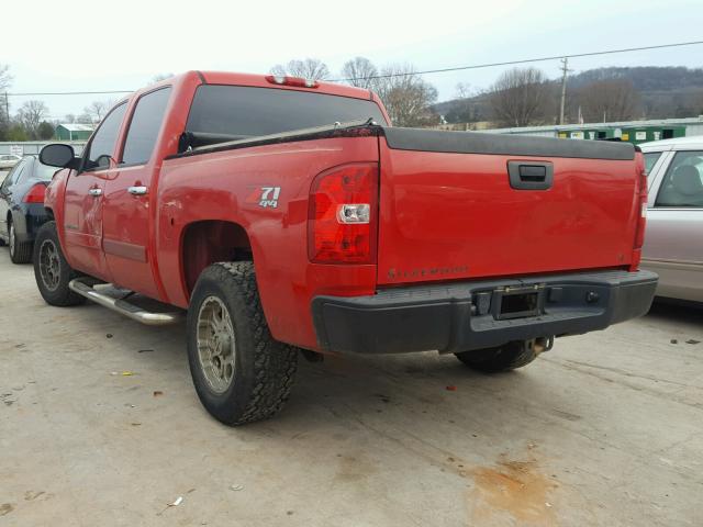 3GCEK13C77G505843 - 2007 CHEVROLET SILVERADO RED photo 3