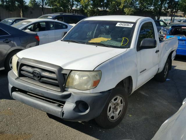 5TENX22N08Z497973 - 2008 TOYOTA TACOMA WHITE photo 2