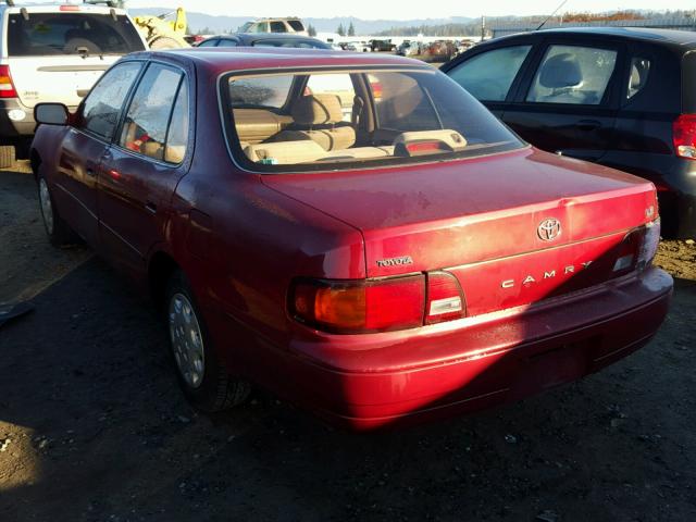 JT2SK12E6S0332912 - 1995 TOYOTA CAMRY LE წითელი ფოტო 3